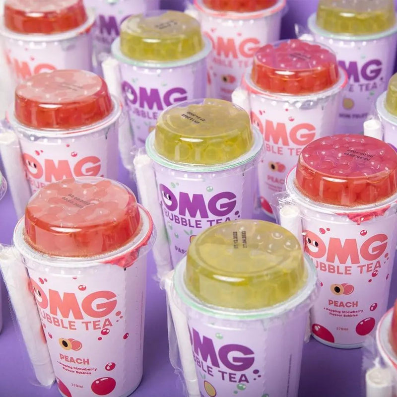 OMG Bubble tea Peach 270ML | 10 Packs