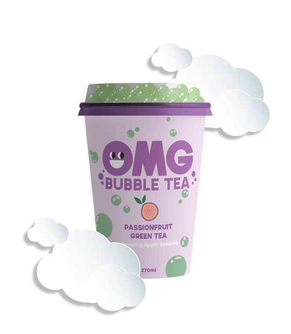 OMG Bubble tea Passion Fruit  270ML | 10 Pack