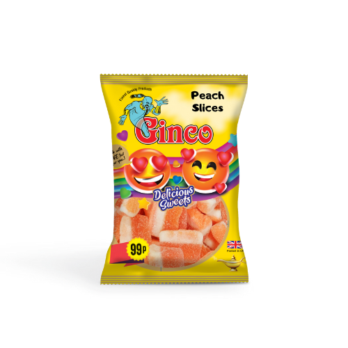 Ginco Peach Slices (100g X Pack of 12)