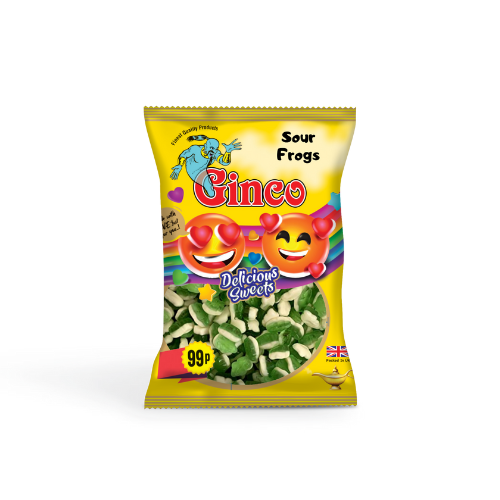 Ginco Sour Frogs (100g X Pack of 12)