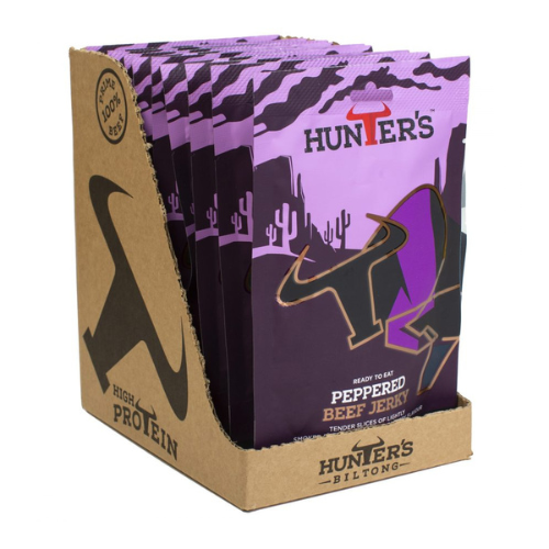 Hunter's Peppered Beef Jerky (28g X Pack of 10)