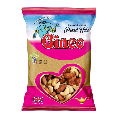 Ginco Roasted & Salted Mix Nuts (140g X Pack of 10)