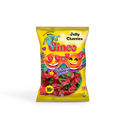 Ginco Jelly Cherries (100g X Pack of 12)