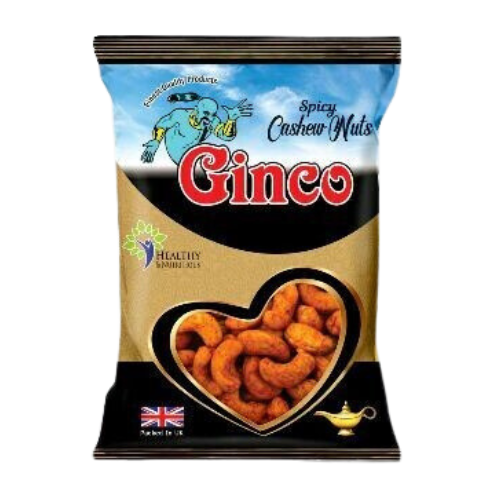 Ginco Spicy Cashews (140g X Pack of 10)