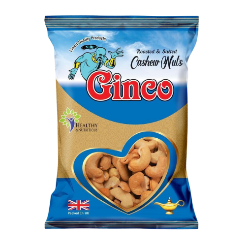 Ginco Roasted & Salted Cashews (140g X Pack of 10)