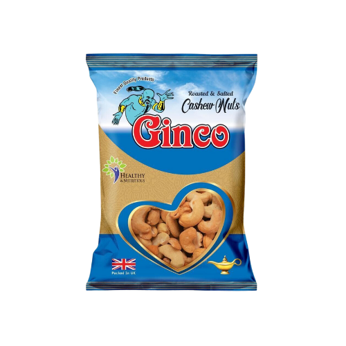 Ginco Roasted & Salted Cashews (105g X Pack of 12)