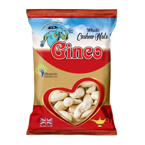 Ginco Whole Cashews (140g X Pack of 10)