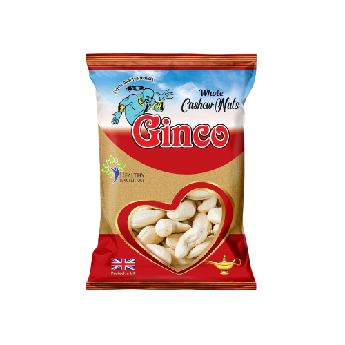 Ginco Whole Cashews (105g X Pack of 12)