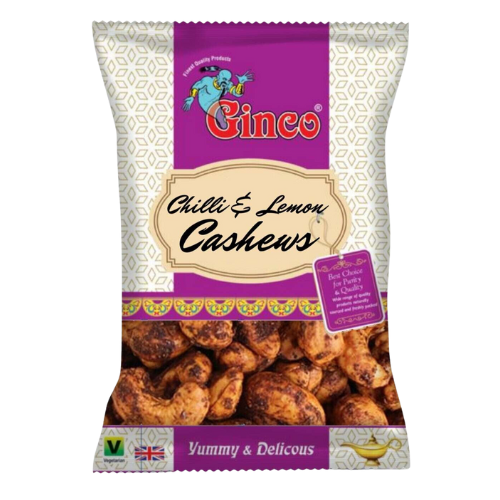 Ginco Chilli & Lime Cashews (140g X Pack of 10)