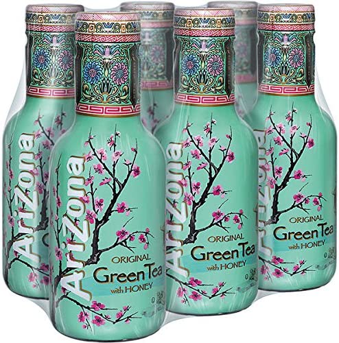 Ari Original Green Tea with Honey 500ml X 6