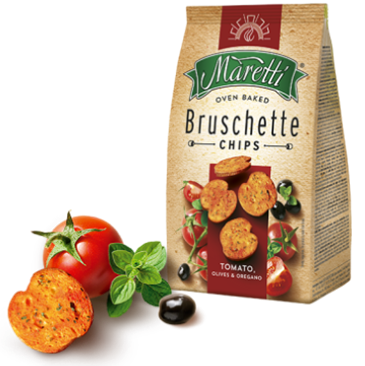 Maretti Bruschette Tomato Olive & Oregano 70g x 15