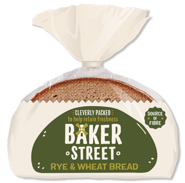 Baker Street Rye & Wheat Bread 500g X 9pcs